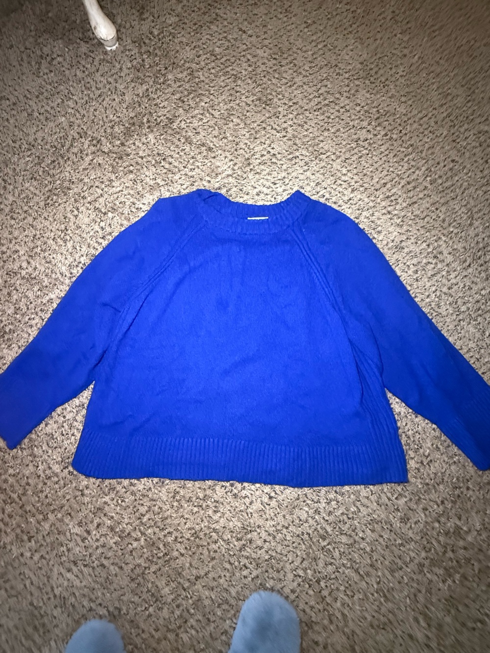 Classic Women's Crewneck Sweater in Cobalt Blue